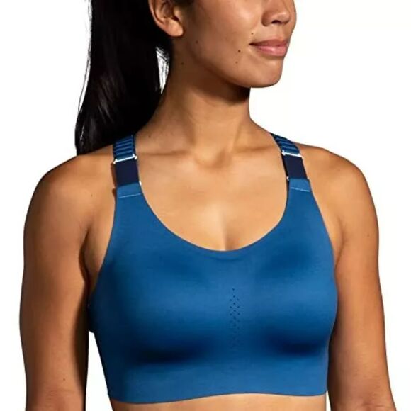 Brooks Other - Brooks Dare Racerback 2.0 Running Bra Sports Bra size 34D Blue Navy High Impact